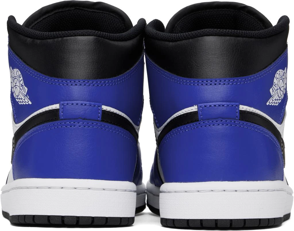 商品Jordan|白色 & 蓝色 Air Jordan 1 Mid 高帮运动鞋,价格¥1393,第2张图片详细描述