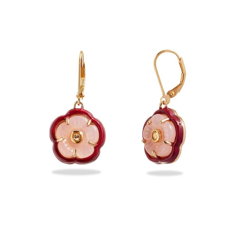 商品Coach|Tea Rose Drop Earrings,价格¥339,第1张图片