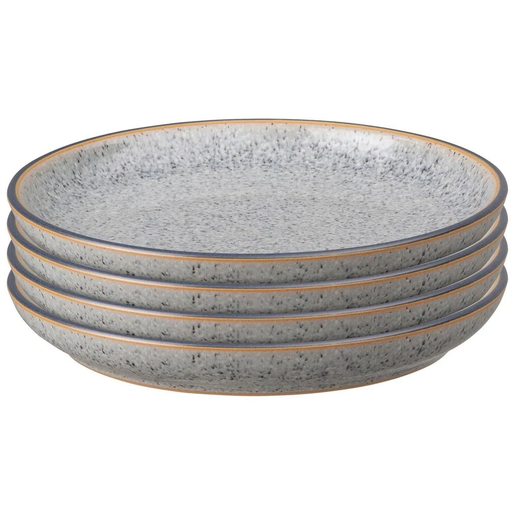 商品The Hut|Denby Studio Grey Small Coupe Plate - Set of 4,价格¥556,第1张图片