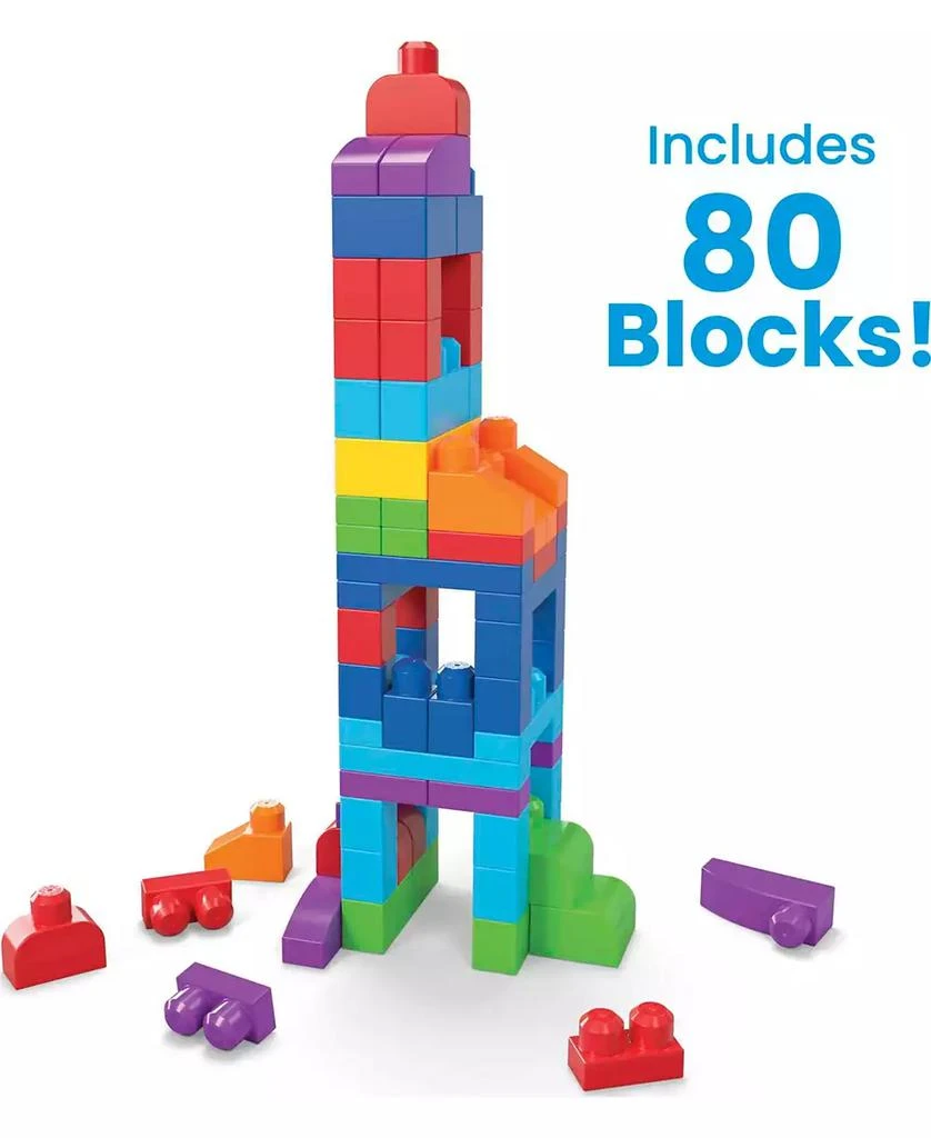 80-piece Big Building Bag Blocks for Toddlers 1-3, Blue 商品