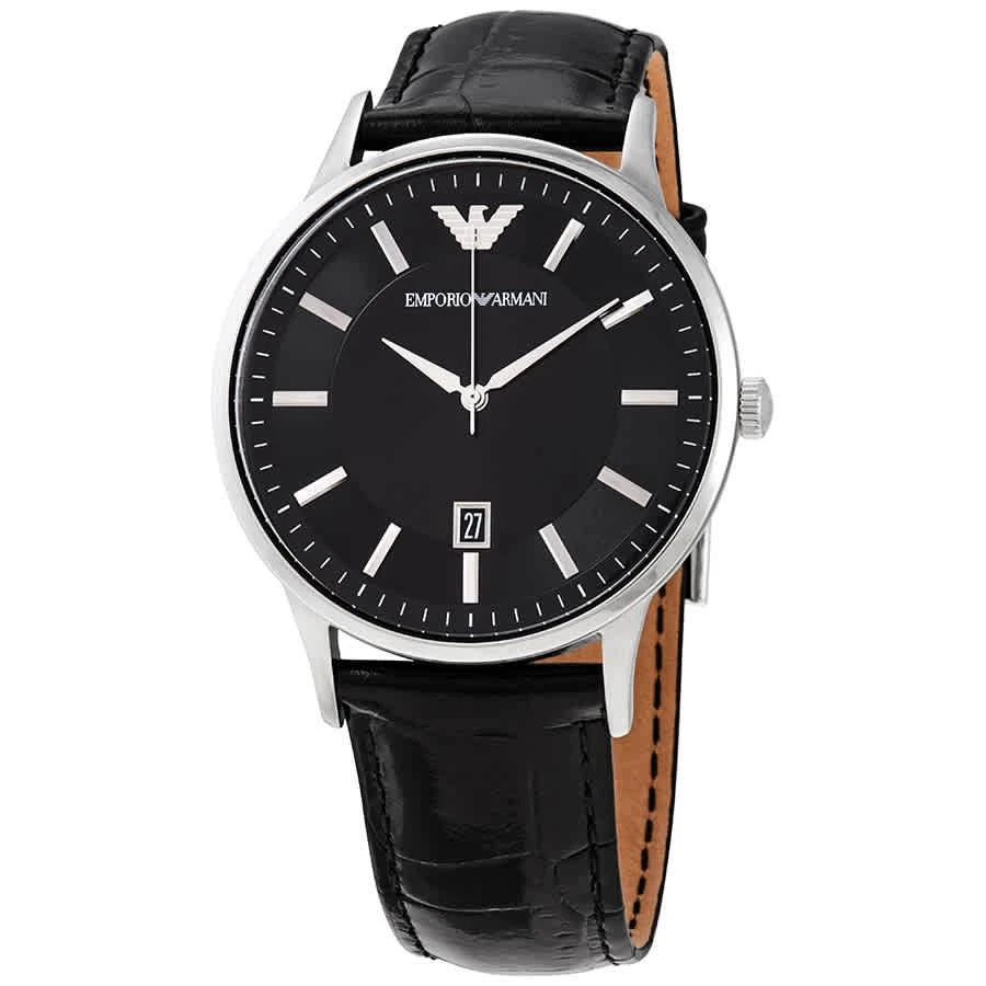 商品Emporio Armani|Emporio Armani Renato Quartz Black Dial Mens Watch AR11186,价格¥1128,第1张图片