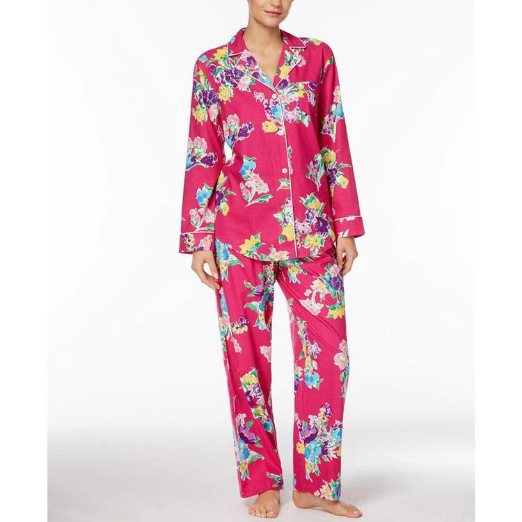 商品Ralph Lauren|Petite Brushed-Twill Pajama Set,价格¥511,第1张图片