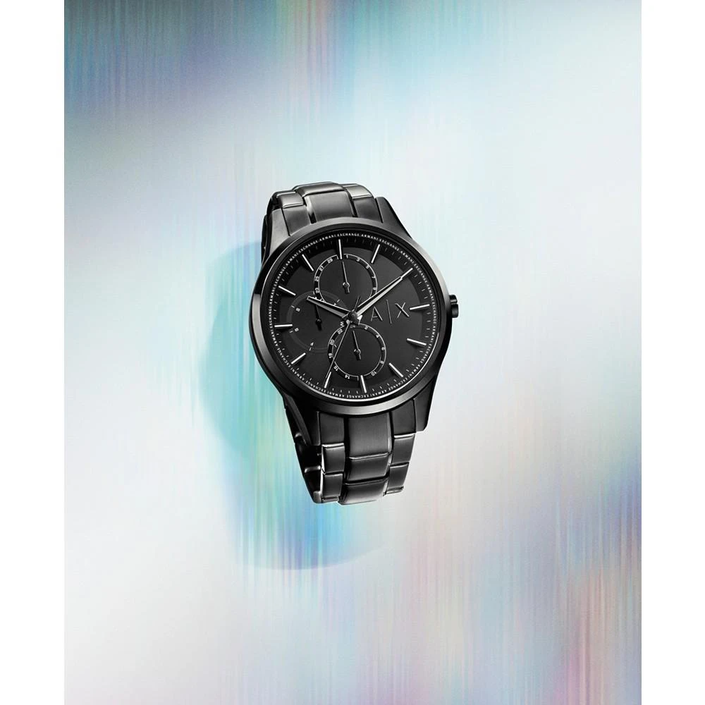 商品Armani Exchange|Men's Multifunction Black Stainless Steel Bracelet Watch, 42mm,价格¥1431,第5张图片详细描述