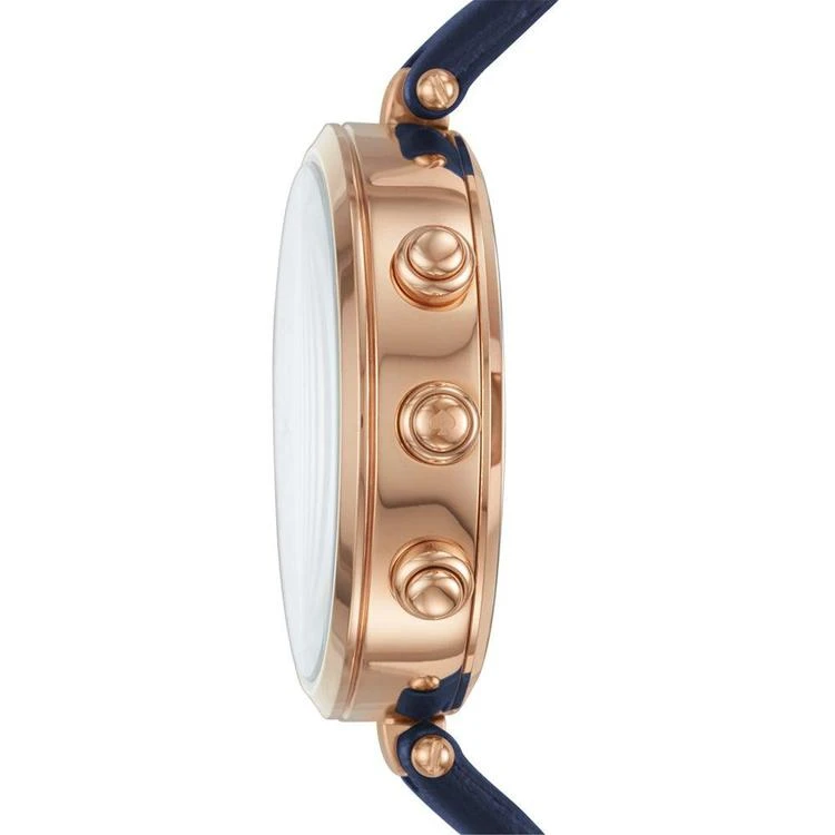 商品Kate Spade|Women's Holland Slim Navy Leather Strap Hybrid Smart Watch 38mm,价格¥1683,第2张图片详细描述