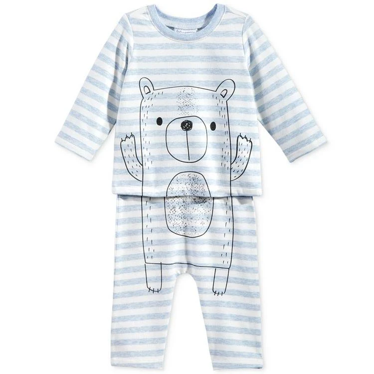 商品First Impressions|2-Pc. Bear T-Shirt & Pants Set, Baby Boys (0-24 months), Only at Macy's,价格¥51,第2张图片详细描述