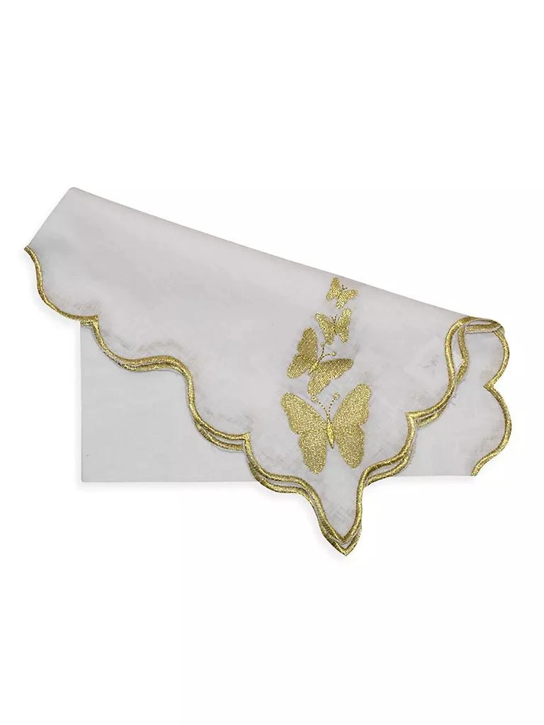 商品Nomi K|Butterfly Embroidered Linen Napkin Set of 4,价格¥1499,第2张图片详细描述