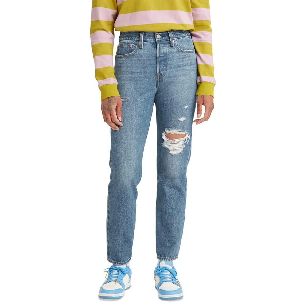商品Levi's|Women's Cotton Wedgie Ripped Jeans,价格¥449,第1张图片