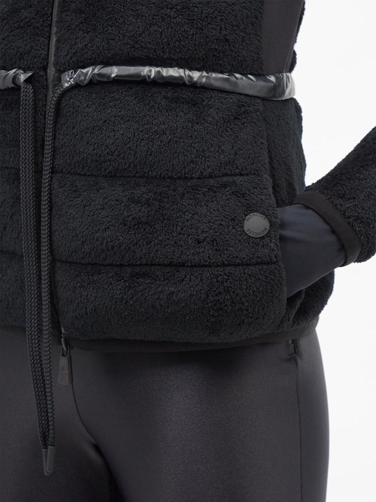 商品Moncler|Logo-patch faux-fur quilted down hooded jacket,价格¥6837,第6张图片详细描述