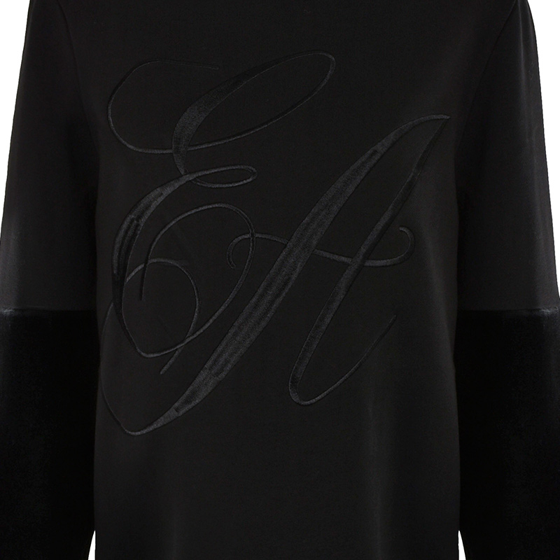 Emporio Armani 安普里奥 阿玛尼 女士黑色卫衣商品第1张图片规格展示