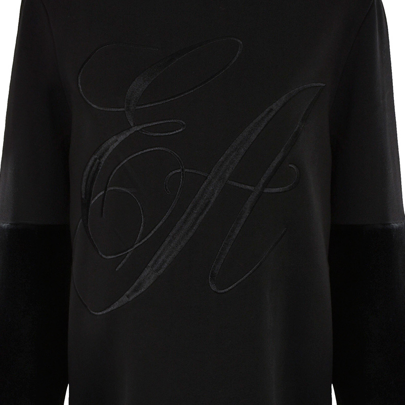 商品Emporio Armani|Emporio Armani 安普里奥 阿玛尼 女士黑色卫衣,价格¥1003,第1张图片