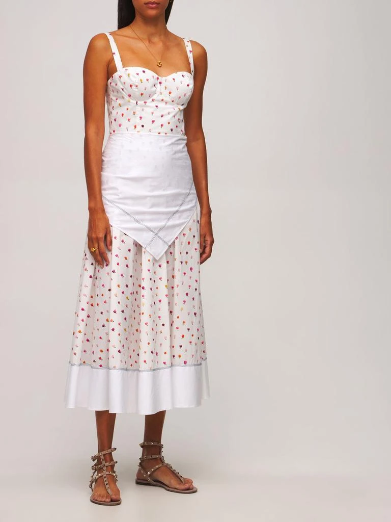 商品Rosie Assoulin|Ula Cotton Poplin Flower Midi Skirt,价格¥1955,第1张图片详细描述