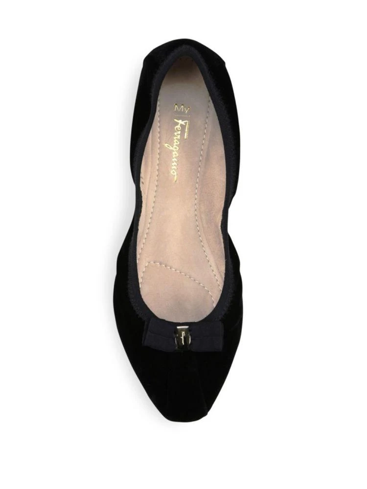 商品Salvatore Ferragamo|My Joy Velvet Ballet Flats,价格¥2700,第4张图片详细描述