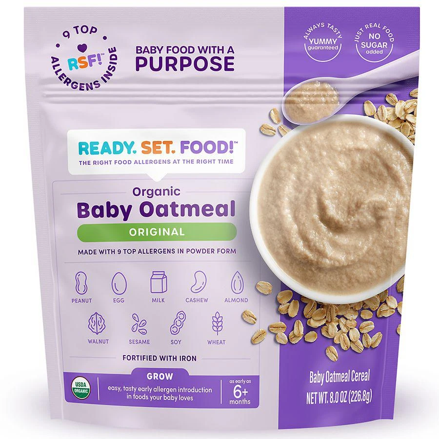 商品Ready, Set, Food!|Organic Baby Oatmeal, Original,价格¥66,第1张图片