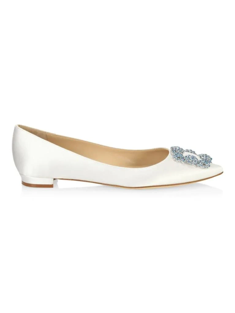 商品Manolo Blahnik|Point 钻石平底鞋,价格¥2858,第1张图片