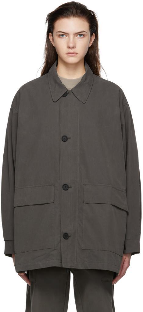 商品Essentials|Black Cotton Jacket,价格¥842,第1张图片