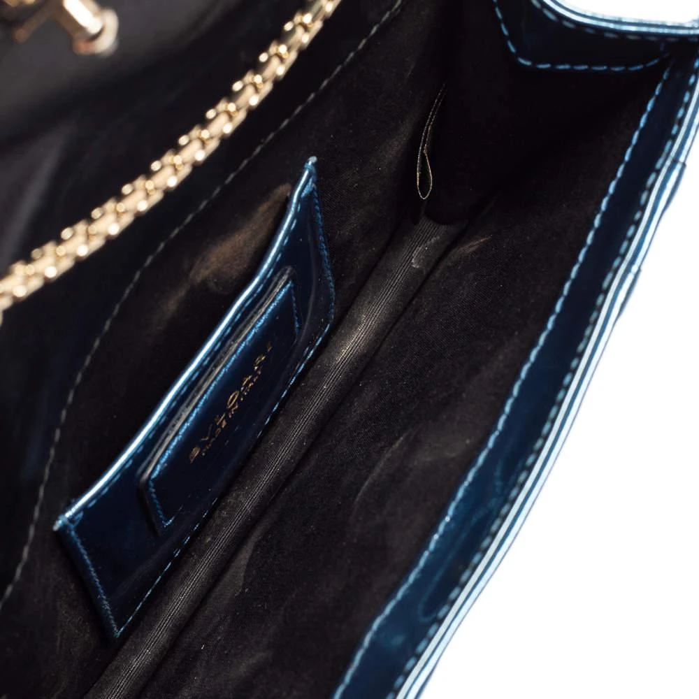 Bvlgari Metallic Blue Patent Leather Serpenti Forever Shoulder Bag 商品