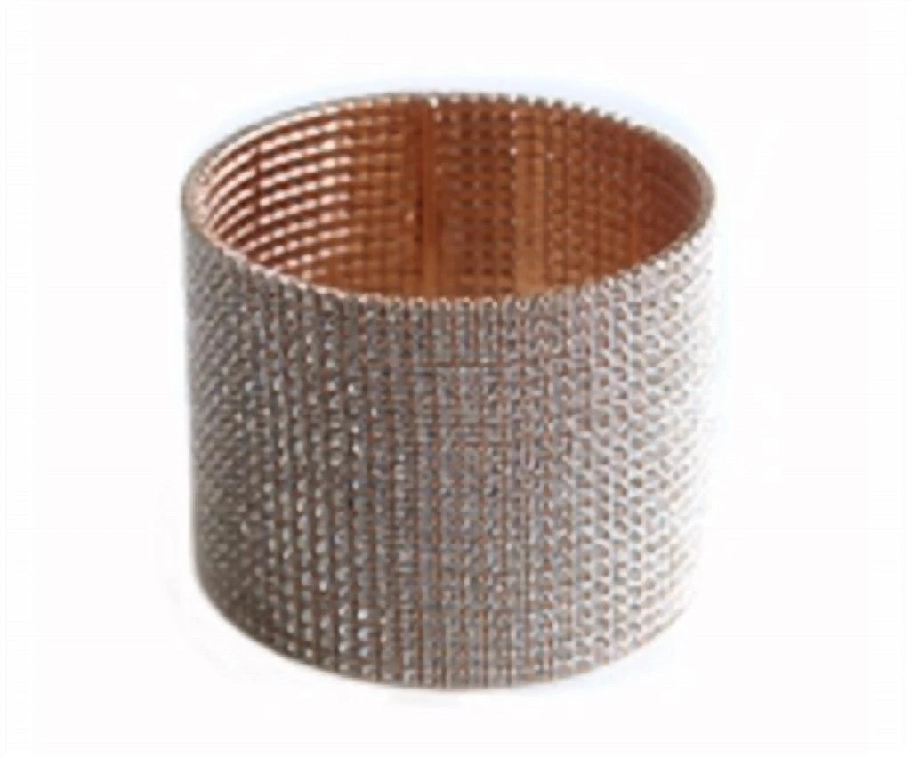 商品Pin & Tube|Crystal Cuff Large In Rose Gold,价格¥715,第1张图片