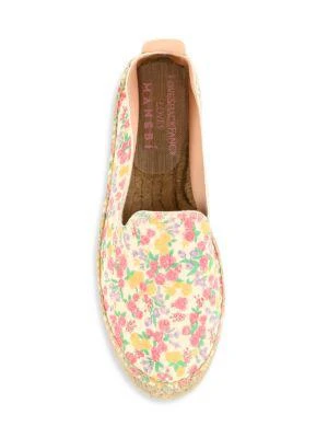 商品MANEBÍ|Loveshackfancy x Manebi Floral Suede Platform Espadrilles,价格¥556,第5张图片详细描述