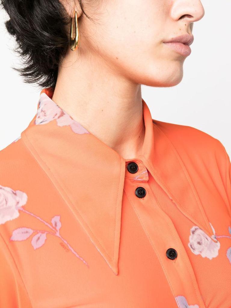 商品Ganni|GANNI Shirts Orange,价格¥1362,第5张图片详细描述