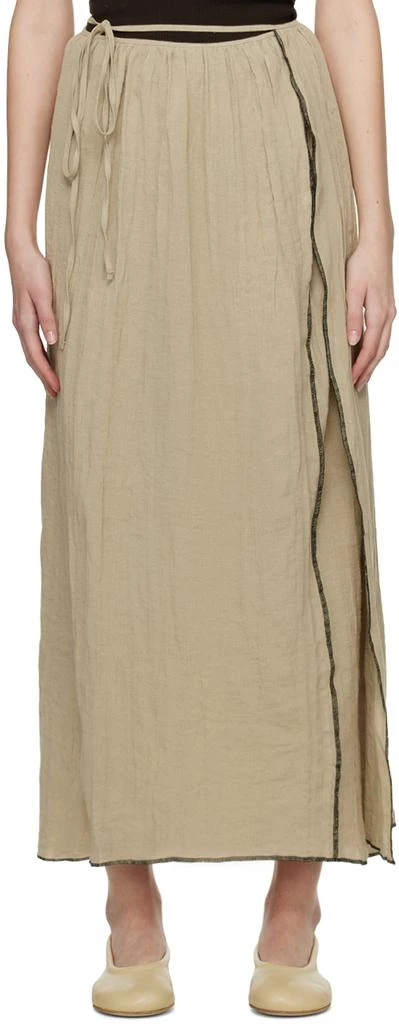 商品Baserange|Beige Shok Maxi Skirt,价格¥905,第1张图片