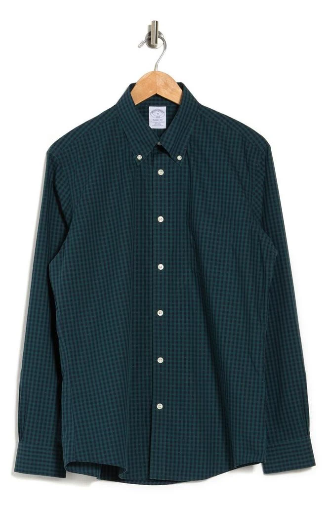 商品Brooks Brothers|Gingham Dobby Long Sleeve Sport Fit Shirt,价格¥338,第3张图片详细描述