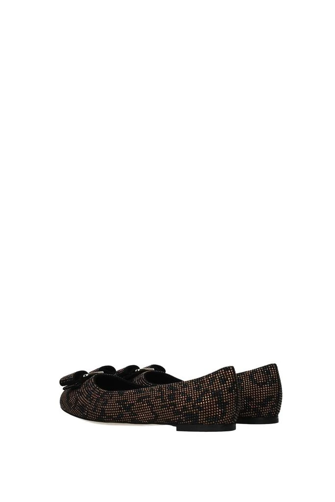 商品Salvatore Ferragamo|Ballet flats Suede Black Bronze,价格¥2429,第4张图片详细描述