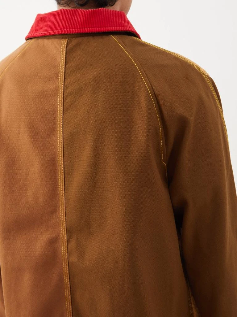 商品Marni|X Carhartt WIP Colour-blocked canvas-corduroy coat,价格¥2990,第4张图片详细描述