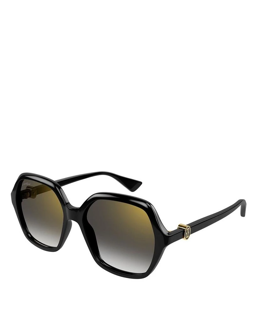 商品Cartier|Double C Squared Sunglasses, 57mm,价格¥4827,第1张图片