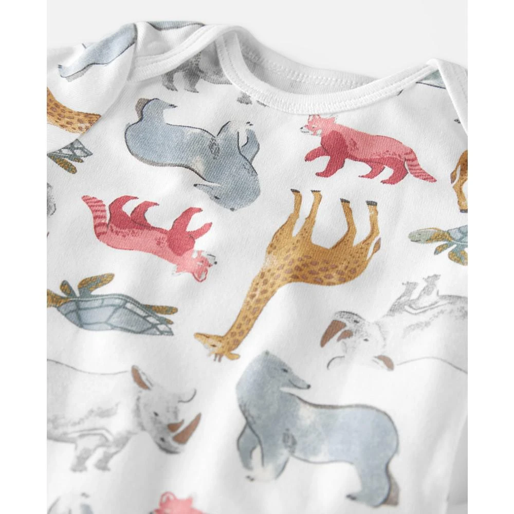 商品Carter's|Baby Boys Assorted Organic Cotton Bodysuits, Pack of 3,价格¥63,第2张图片详细描述