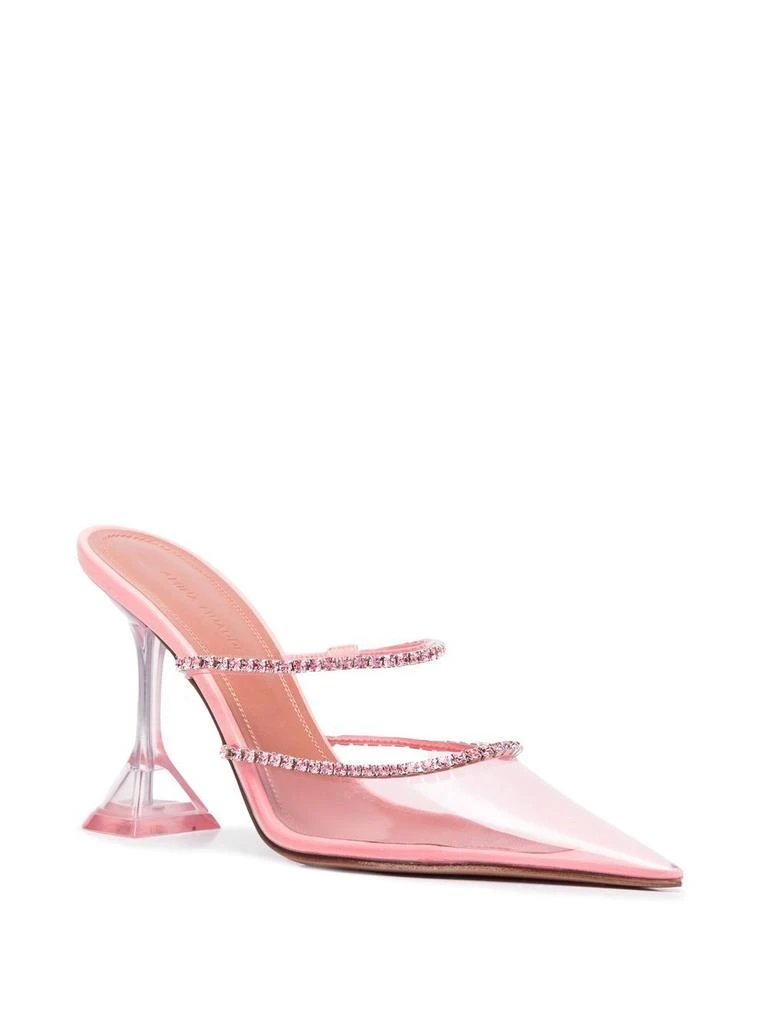 商品Amina Muaddi|AMINA MUADDI - Gilda Glass Mule Pumps,价格¥8861,第3张图片详细描述