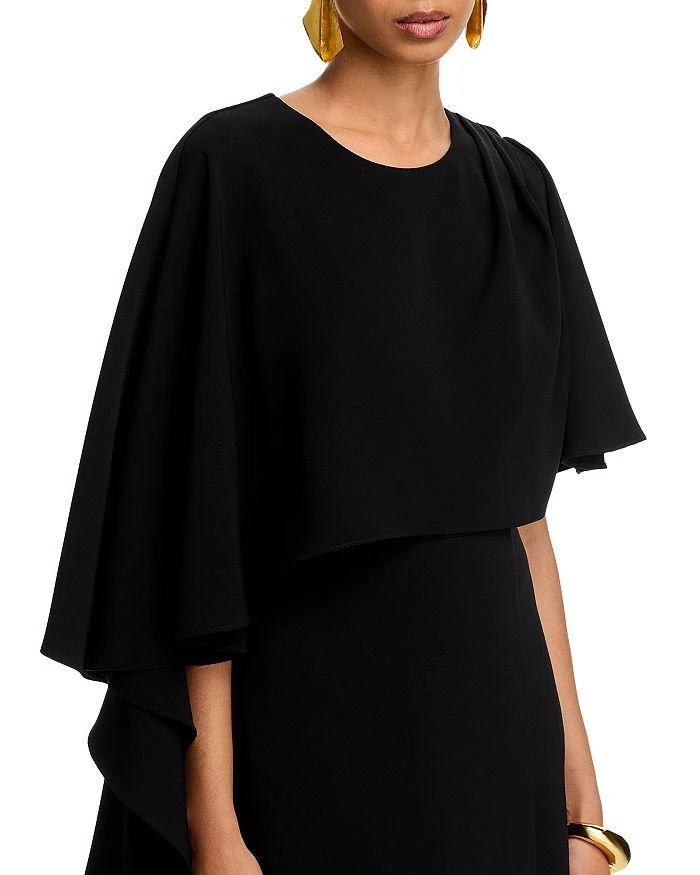 商品Black Halo|Martine Cape Sleeve Gown,价格¥3888,第3张图片详细描述