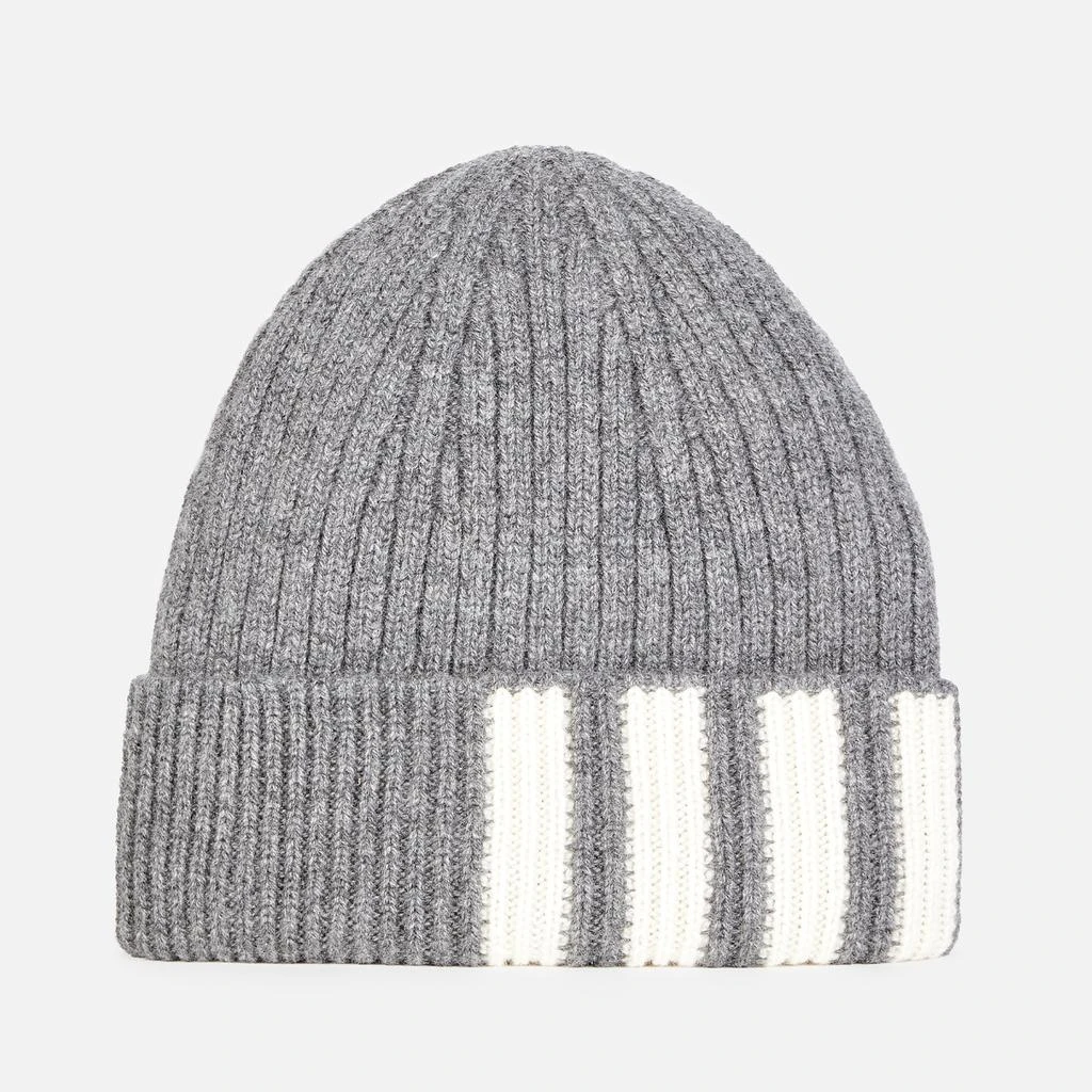 商品Thom Browne|Thom Browne Men's 4-Bar Cashmere Beanie - Med Grey,价格¥2075,第1张图片