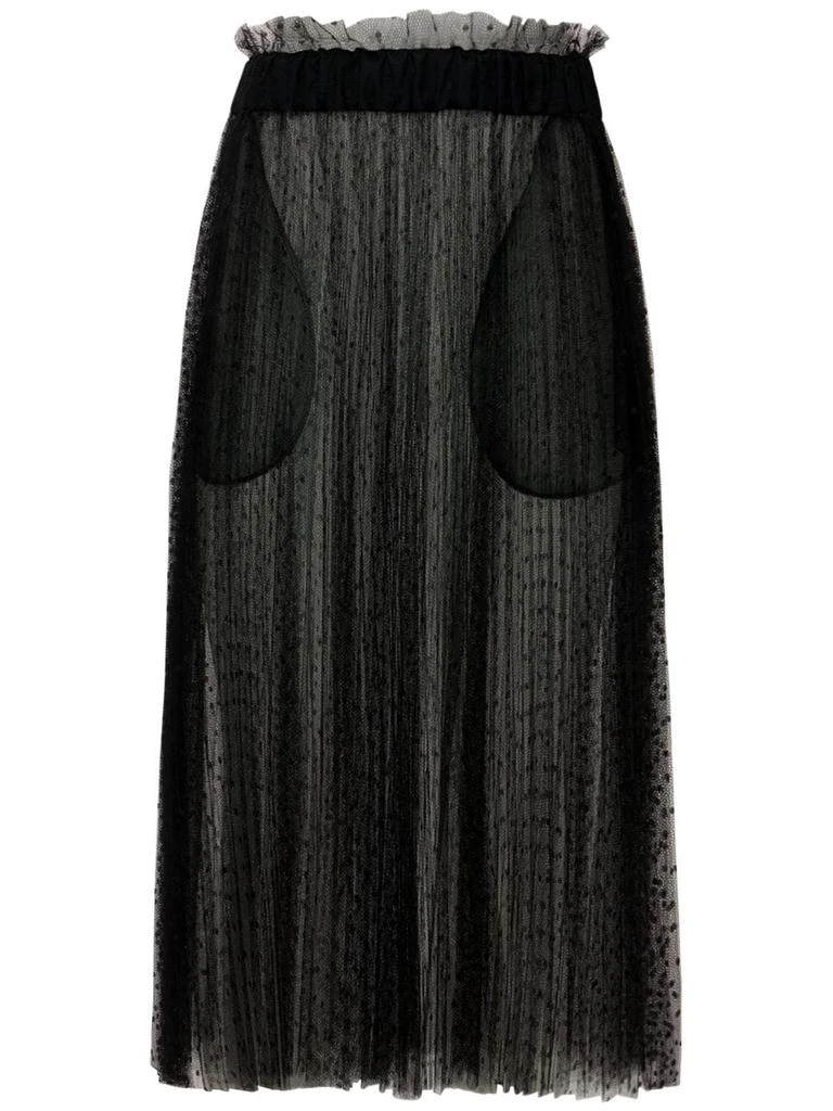 商品RED Valentino|Point D'esprit Midi Skirt,价格¥4258,第1张图片