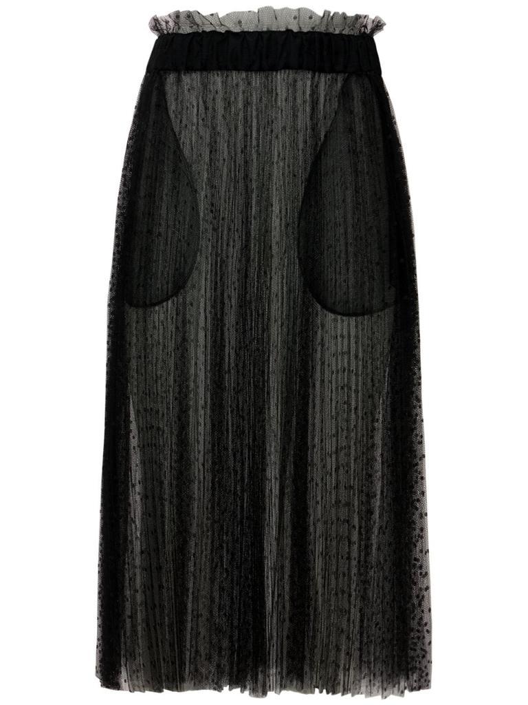 商品RED Valentino|Point D'esprit Midi Skirt,价格¥5864,第1张图片