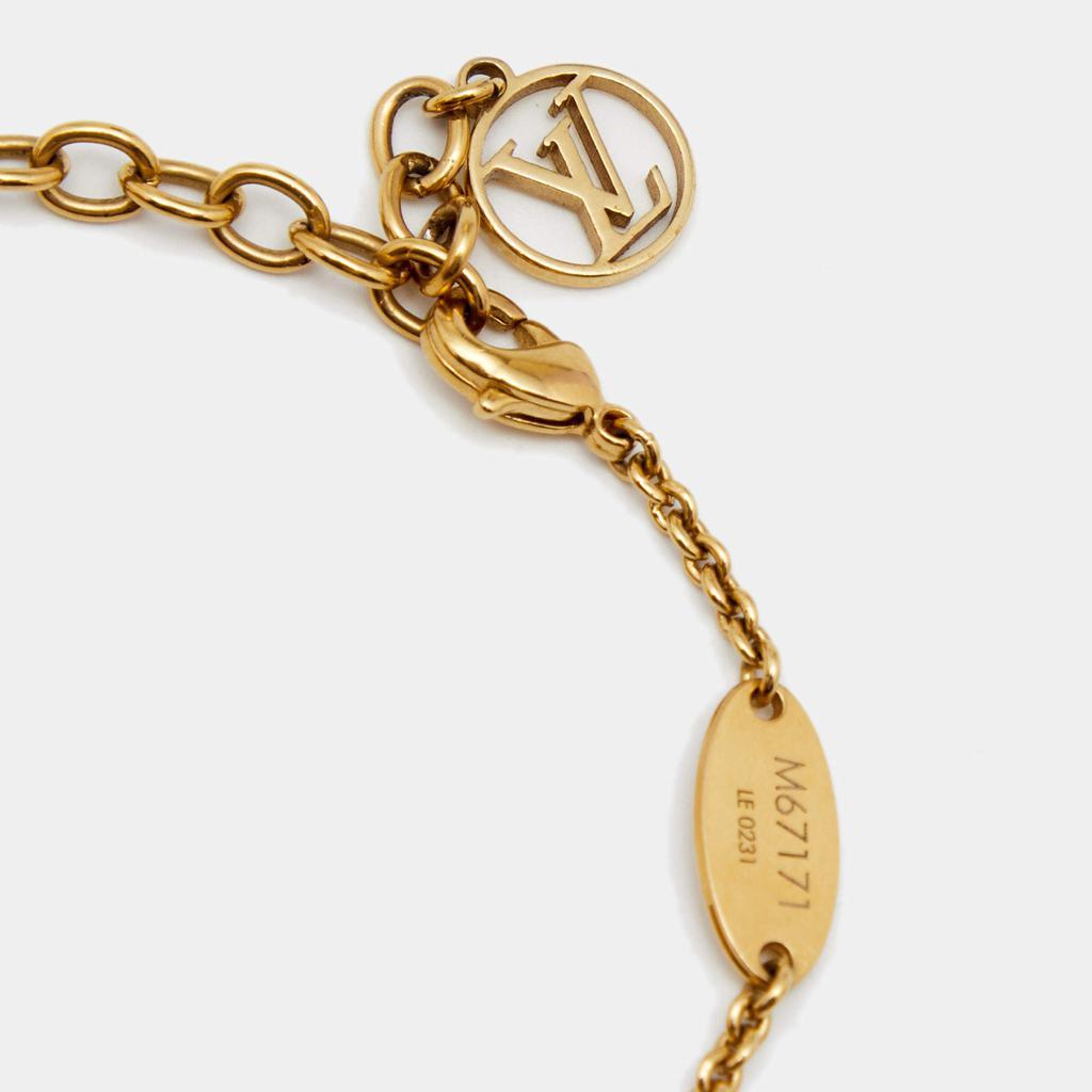 商品[二手商品] Louis Vuitton|Louis Vuitton LV & Me  Letter N Gold Tone Bracelet,价格¥2802,第6张图片详细描述