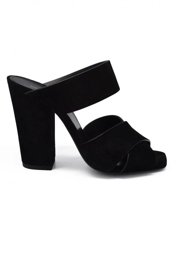 商品Yves Saint Laurent|Luxury shoes for women saint laurent sandals in black suede.,价格¥4041,第1张图片