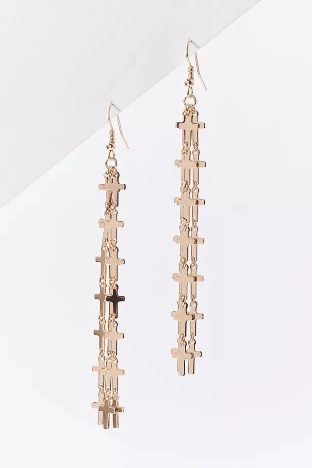 商品Urban Outfitters|Mini Cross Drop Earring,价格¥38,第1张图片