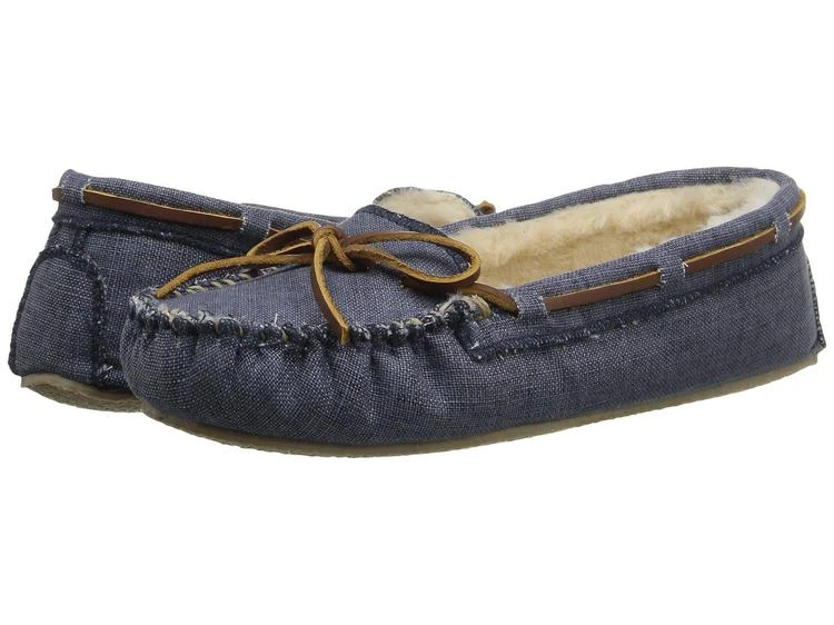 商品Minnetonka|Minnetonka Canvas Cally Slipper 一脚蹬休闲鞋,价格¥210,第1张图片