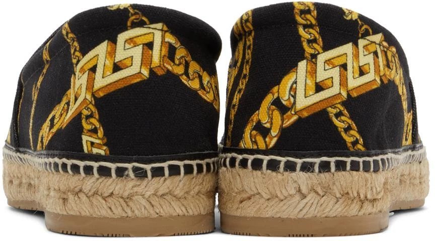 商品Versace|Black Canvas Espadrilles,价格¥1687,第2张图片详细描述