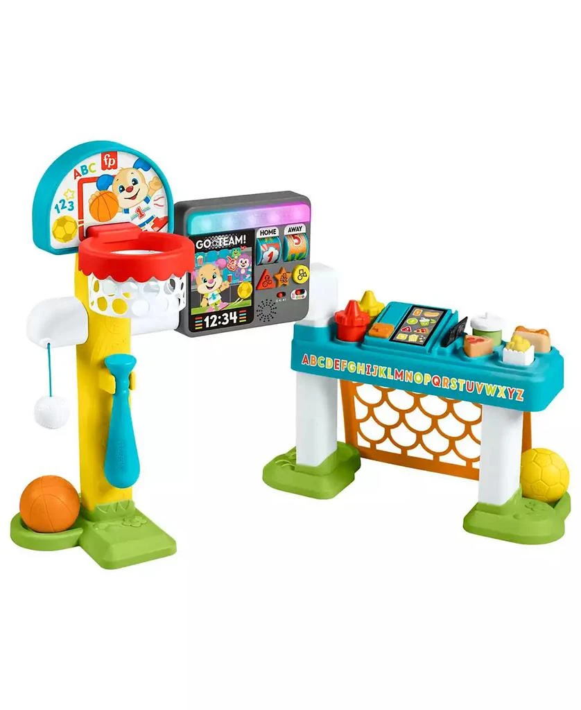 商品Fisher Price|Laugh & Learn Sports Activity Center Toddler Learning, 4-in-1 Game,价格¥297,第1张图片