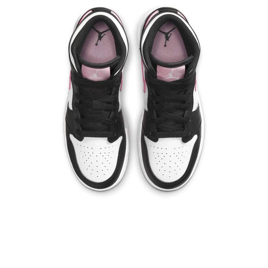 商品Jordan|Air Jordan 1 Mid White Arctic Pink (GS),价格¥2133,第3张图片详细描述