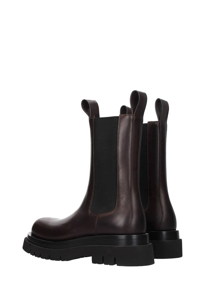 商品Bottega Veneta|Boots lug Leather Brown Dark Chocolate,价格¥5508,第4张图片详细描述
