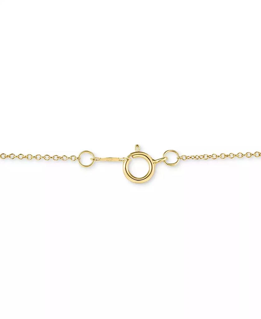 商品Macy's|Diamond Halo Cluster 18" Pendant Necklace (1/3 ct. t.w.) in 14k Gold,价格¥10429,第3张图片详细描述