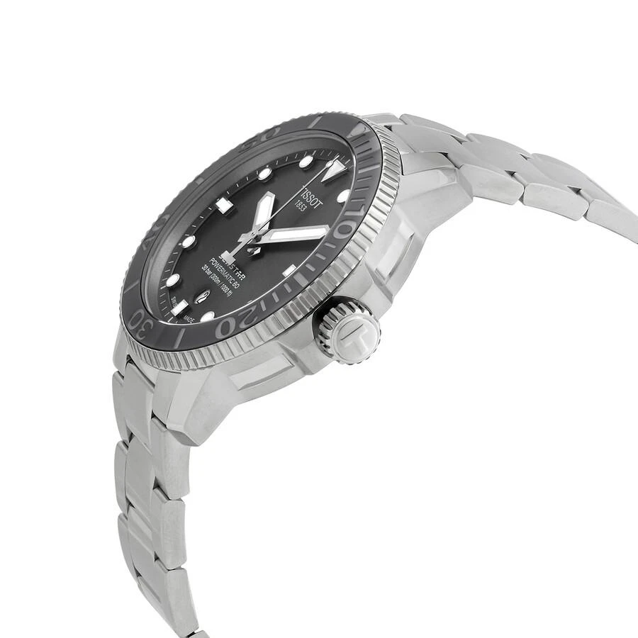 商品Tissot|Seastar Automatic Grey Dial Men's Watch T120.407.11.081.01,价格¥4470,第2张图片详细描述