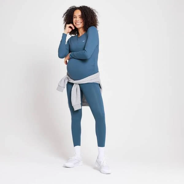 商品Myprotein|MP Women's Power Maternity Long Sleeve Top - Dust Blue,价格¥215,第2张图片详细描述