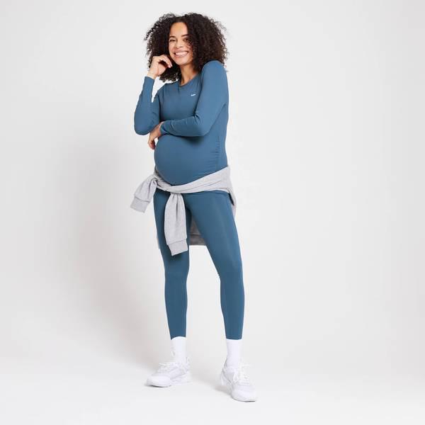 商品Myprotein|MP Women's Power Maternity Long Sleeve Top - Dust Blue,价格¥199,第4张图片详细描述