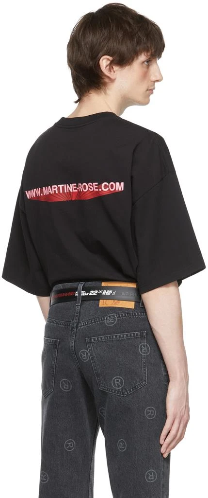 商品Martine Rose|Black Cotton T-Shirt,价格¥887,第3张图片详细描述
