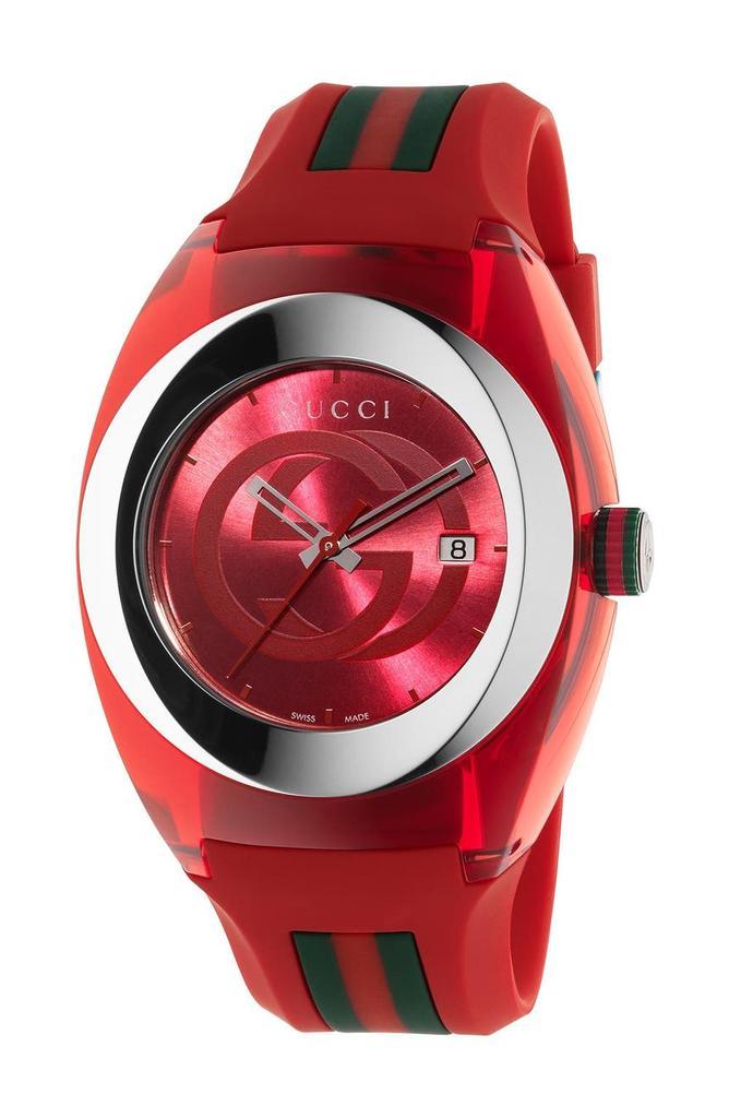 商品Gucci|Unisex Sync Rubber Strap Sport Watch, 46mm,价格¥2478,第1张图片