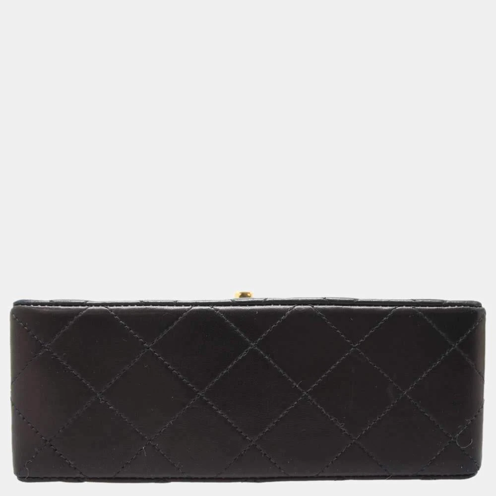商品[二手商品] Chanel|Chanel Black Lambskin Leather Square Mini Flap Bag,价格¥31382,第4张图片详细描述