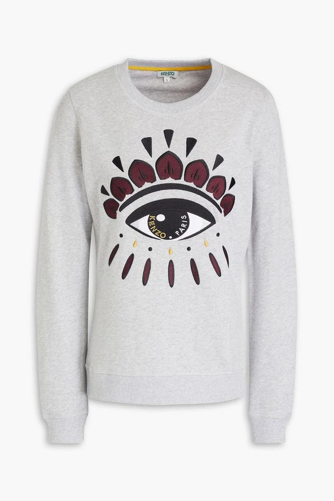 商品Kenzo|Embroidered mélange French cotton-terry sweatshirt,价格¥1109,第3张图片详细描述